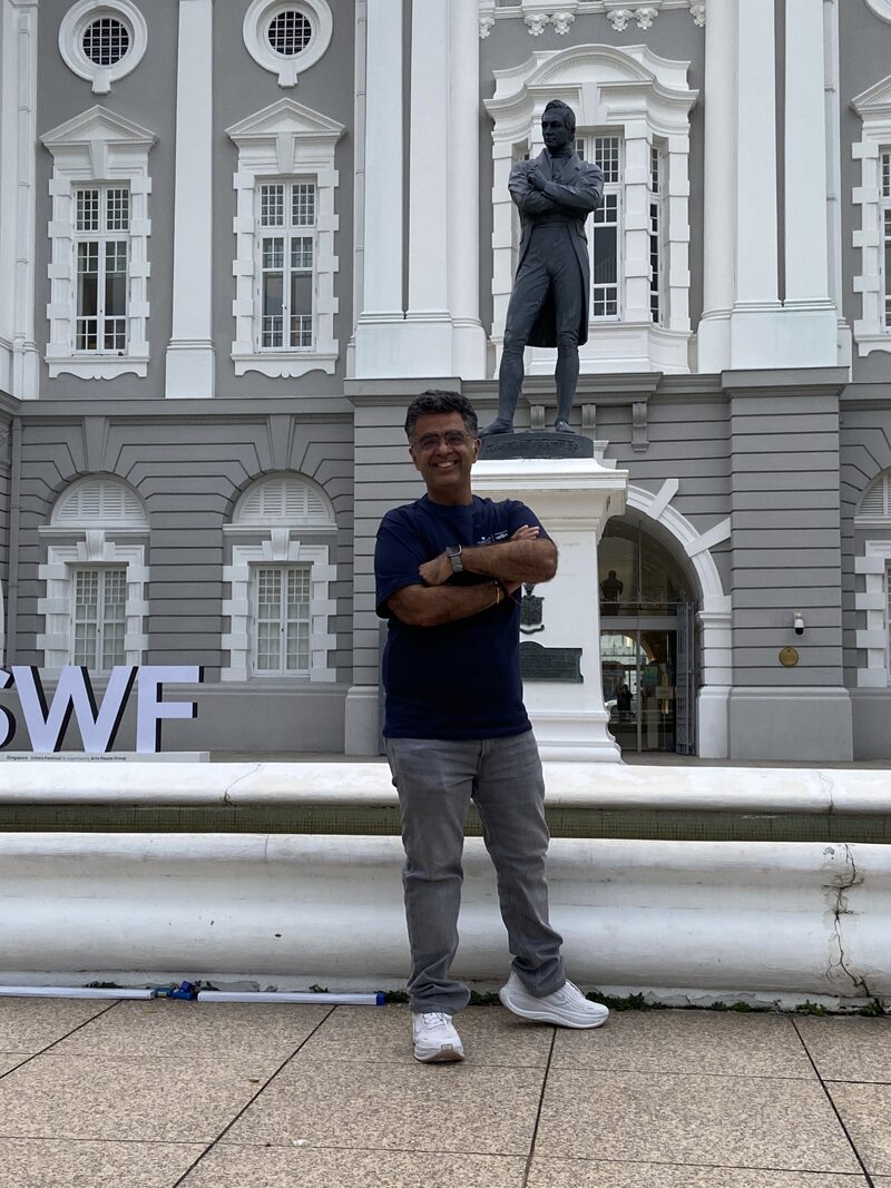 Abhinav Girotra, program curator and CTO at Bukmuk, at the Singapore Writers Festival
